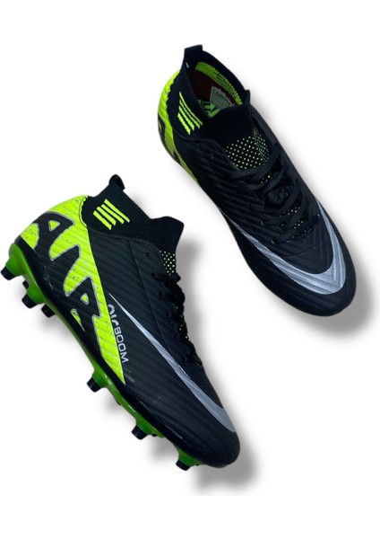 Çoraplı Krampon Siyah Sarı Desenli