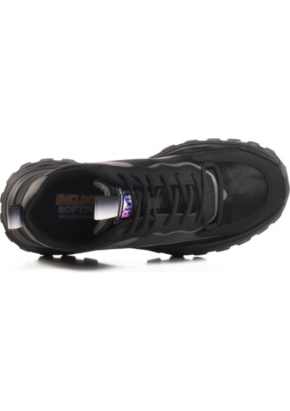 Bulldozer Hafif Esnek Siyah Erkek Spor Ayakkabı 250420 Dar Kalıp fırsatları