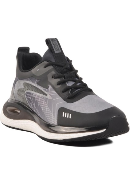 Bulldozer M Hafif Esnek Erkek Spor Siyah Ayakkabı 250421