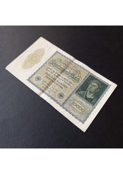 399636800E1B49F546 Almanya 1922 Berlin 10000 Mark Çt Eski Yabancı Kağıt Para