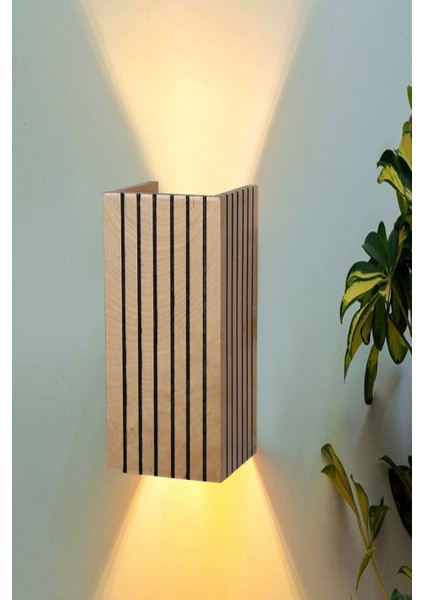 Yansıtmalı çift yönlü ahşap duvar aplikası, otel, salon ve kafe dekoru için şık tasarım fiyatları