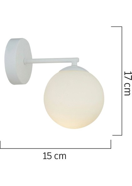Modern beyaz metal duvar aplik, yatak odası ve banyo için şık ve fonksiyonel ışıklandırma indirimleri