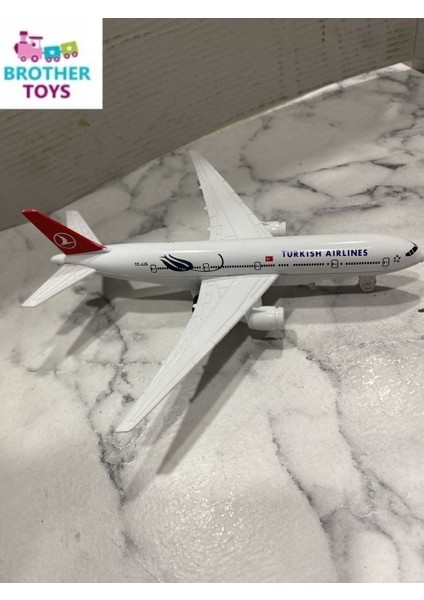 Turkish Airlines Metal Aksamlı Sesli Işıklı Çek Bırak Oyuncak Uçak Türk Hava Yolları Thy