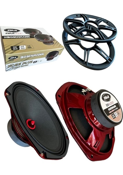 Bm Audio XW69 Oval Midrange 900WAAT 2 Adet Kapaklı