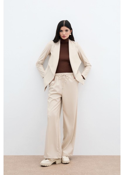 Geniş Yaka Deri Ceket - Taş fiyatları