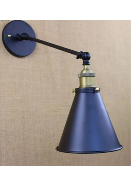 Modern metal konik hareketli aplik, şık beyaz dekoratif aydınlatma parçası