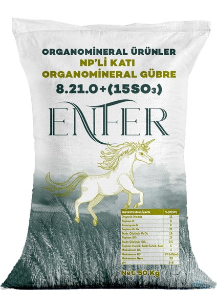 Organomineral Gübreler 8.21.0+(15SO3)