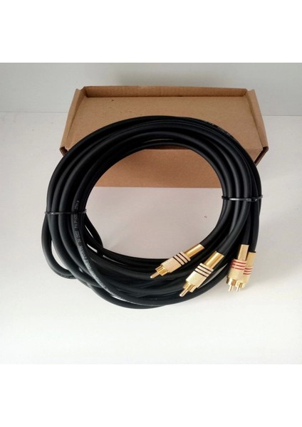 Rca Kablosu 3 Metre %100 Bakır Rca Ses Aktarım Kablosu El Yapımı 3 Metre