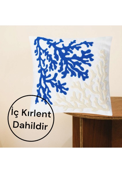 Desenli Punch Kırlent 1 Adet Iç Dolgu Dahil