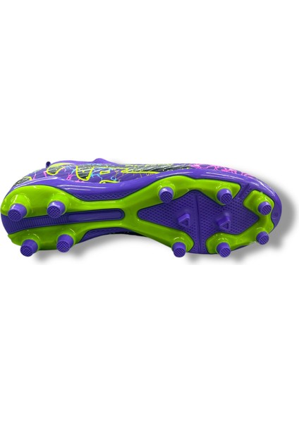 Çoraplı Krampon Mor Sarı Pembe Desenli indirimleri