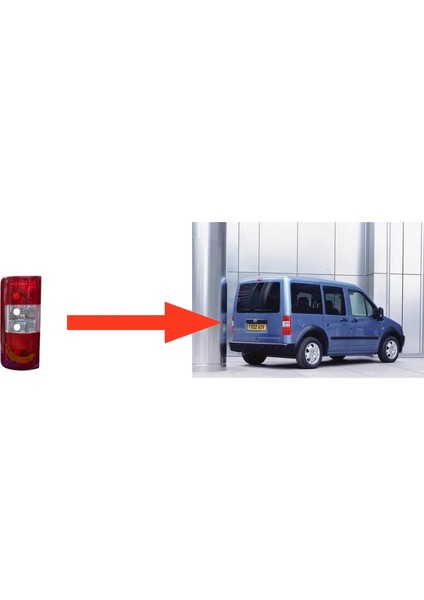 Stop Lambası Sol Connect Tourneo Transit (2002=>2013) (Duysuz) fiyatları