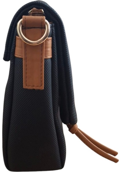 Collection Çapraz Kadın Çantası Siyah - Camel 1483