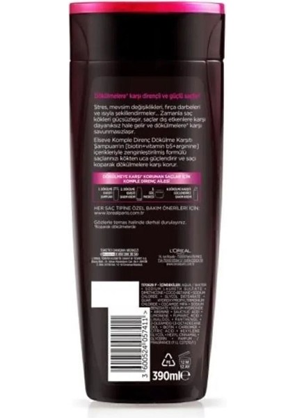 Komple Direnç Şampuan 390 ml 4'lü Set modelleri