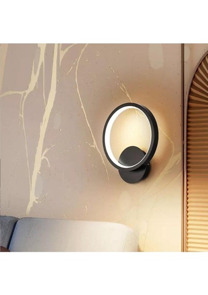Modern Tarz Yuvarlak Günışığı Ledli Aplik