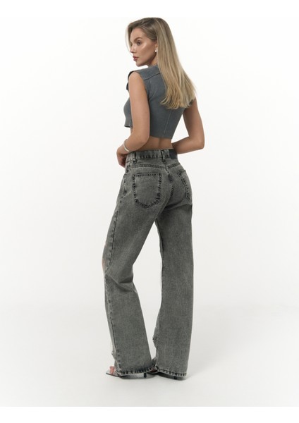 Trixie Füme Transparan Jean Pantolon