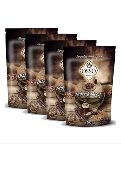 Osso Dibek Kahvesi 4\'lü Paket 200 gr