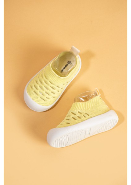 Hobyo Unisex Çocuk&bebek Şık, Esnek, Yumuşak Kaymaz Ortopedik Taban Günlük Ilk Adım Ayakkabısı&kız-Erkek Çocuk&bebek Sneaker