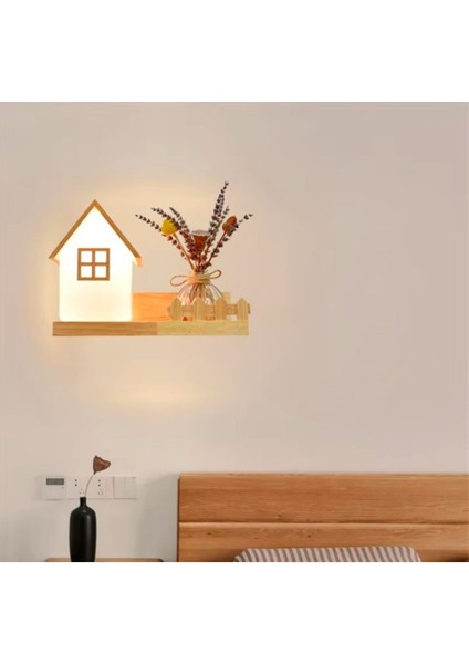 Renkli Çocuk Masa Lambası Aplik, Ahşap Tasarım, E27 Duy, Çok Renkli fiyatları