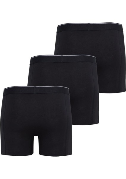Tender Cotton 3'lü Siyah Boxer 9673 - 967