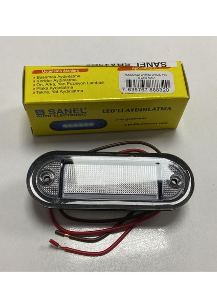 12V 6 LED Mavi Aydınlatma, E14 Duy, Plastik Materyal, Enerjik ve Şık Tasarım