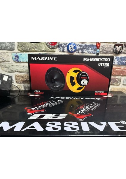 Ms M85PXPRO Ultra 20CM Midrange 500W 200RMS Ayna Süs Hediyeli modelleri