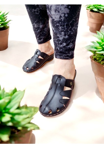 Takviyeli Jelli Burnu Kapalı Ev ve Dışarı Terliği