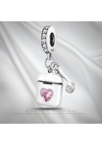 Airpod Kulaklık Sallantılı Gümüş Charm