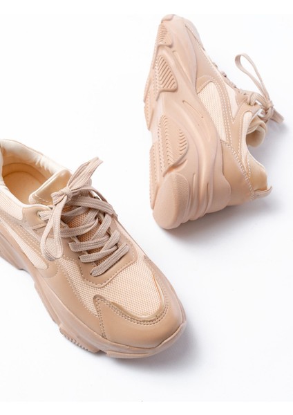 Sp-149 Nut Gold Bağcıklı Fileli Günlük Spor Ayakkabı fırsatları
