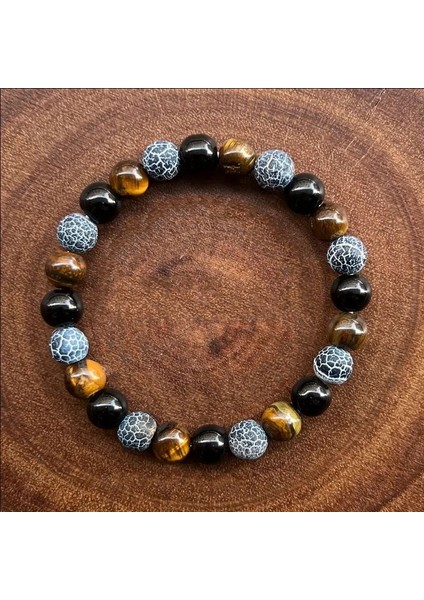 Akik, Kaplan Gözü ve Oniks Doğal Taş Bileklik fiyatları