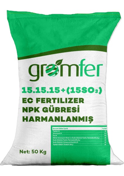 Kimyasal Gübreler 15.15.­15+(15SO3)