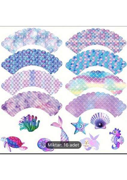 Vegas Denizkızı Temalı Cupcake ve Süslemeleri fırsatları