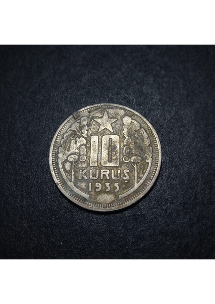 39963680E6CB34BC7D Kulptan Çıkma (Rr) 10KURUŞ 1935 Eski Madeni Para