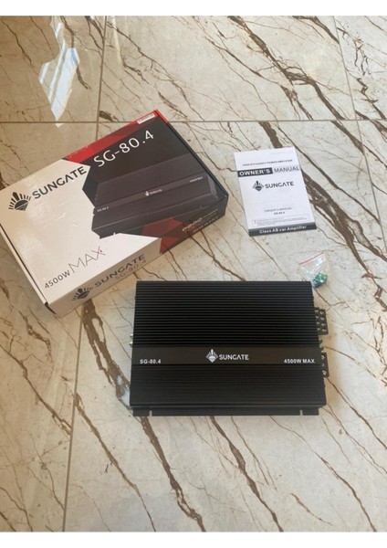 Sg-80.4 4500 Watt Anfi 4 Kanal Pro Serisi