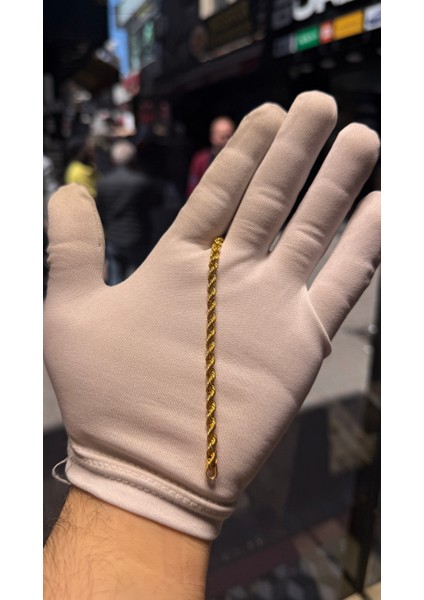 14 Ayar Altın Halat Bileklik