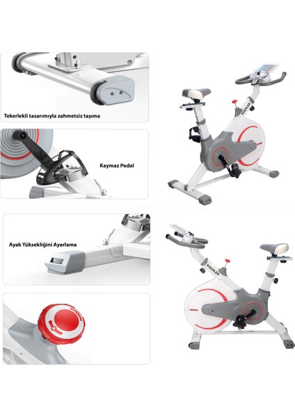 Teker Koruyucu Kapaklı Spinning Bike Kondisyon Bisikleti Ve Egzersiz Aleti - Kondisyon Aleti