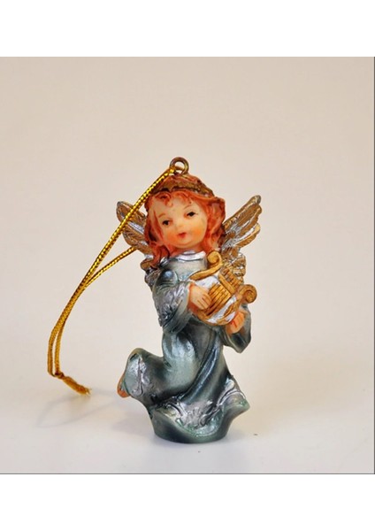 Asılan Melek Koyu Kahverengi Biblo Dekoratif Obje Ev Dekorasyon 7x3,5cm Keman Çalan 1 Adet fiyatları