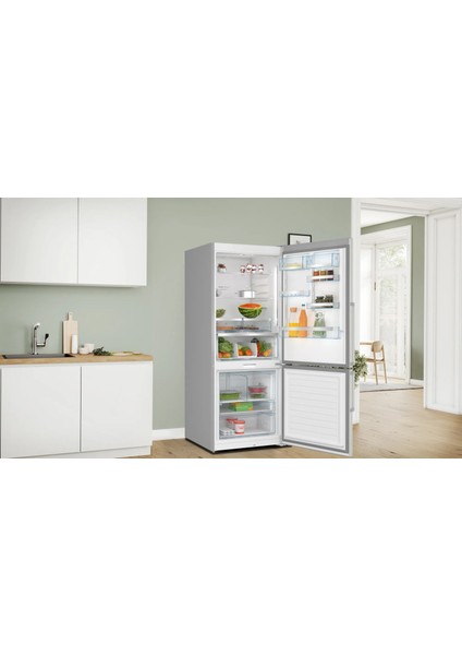 KGP76AIC0N Serie 8 C Enerji Sınıfı 631 Lt Alttan Donduruculu Buzdolabı