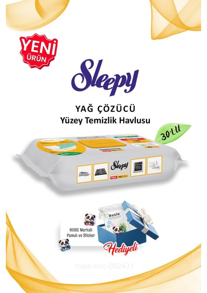 Yağ Çözücü Sleepy Easy Clean 30'lu ve Rosie