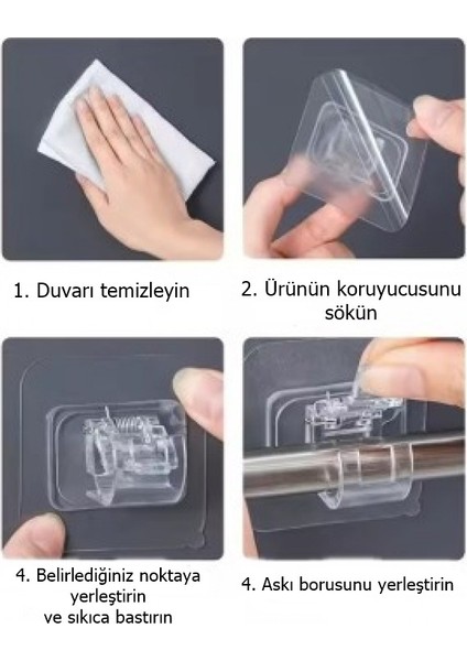 Kabelring 2 Adet Yaylı Boru ve Kablo Düzenleyici Halka Kendinden Yapışkanlı (Çift)