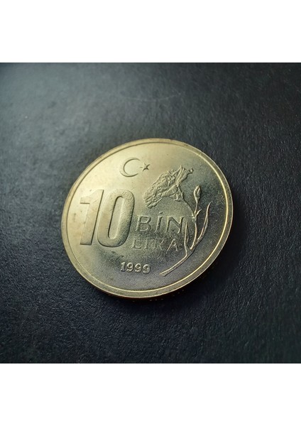 3996368014C95DAF9C 10.000 Lira 1999 Ça/çil Eski Madeni Para