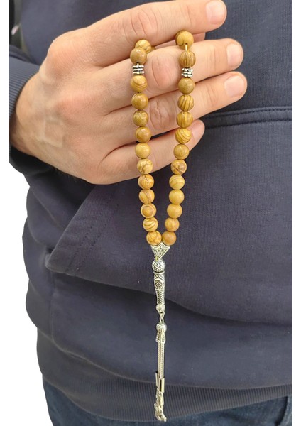 Kahverengi Jasper Taşlı Doğaltaş Tespih EV87 fiyatları