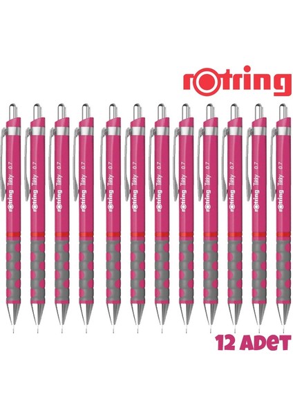 Tikky Rd Versatil Kalem 0.7mm Pembe 12 Li Paket