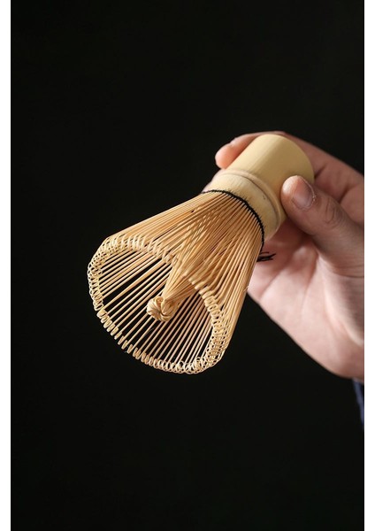 3 Parça Matcha Çayı Fırça ve Bamboo Whisk Tutucu ve Bambu Kaşık Set MT155