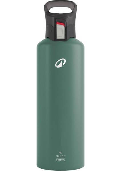 Quechua Outdoor Alüminyum Matara - 1 L - Yeşil - 500