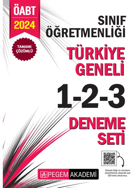 2024 KPSS ÖABT Sınıf Öğretmenliği Tamamı Çözümlü Türkiye Geneli Deneme Seti
