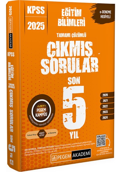 2025 KPSS Eğitim Bilimleri Tamamı Çözümlü Çıkmış Sorular Son 5 Yı