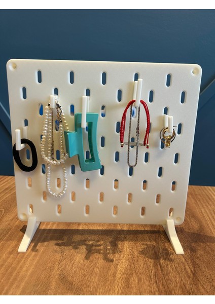 Ikea Skadis Pano - Modüler Delikli Organizasyon Panosu - 3D Baskı 22x24cm