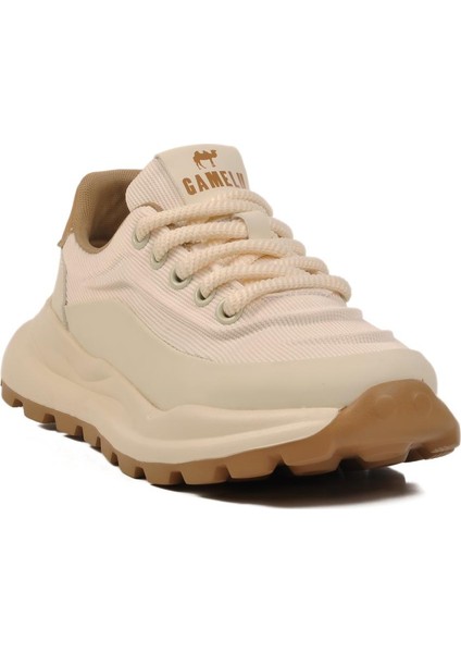 Gamelu M Bej-Kahve Hafızalı Taban Erkek Spor Ayakkabı Meks