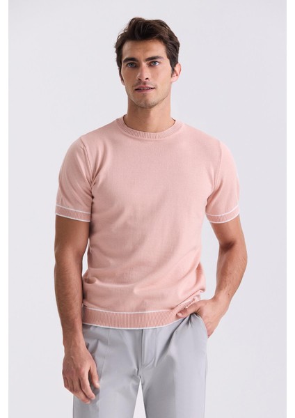 Somon Slim Fit Bisiklet Yaka Triko T-Shirt