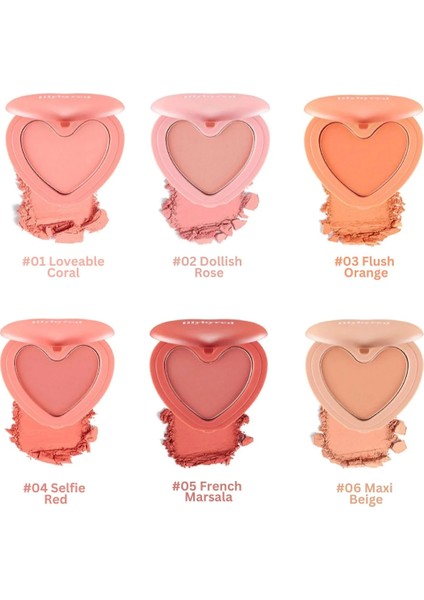 Luv Beam Cheek / Tekli Toz Allık - 01 Loveable Coral